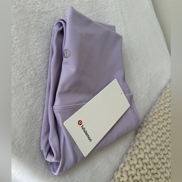 NWT Lululemon Align High Rise Pants 25", Lilac Ether, Size 2 - Picture 3 of 8